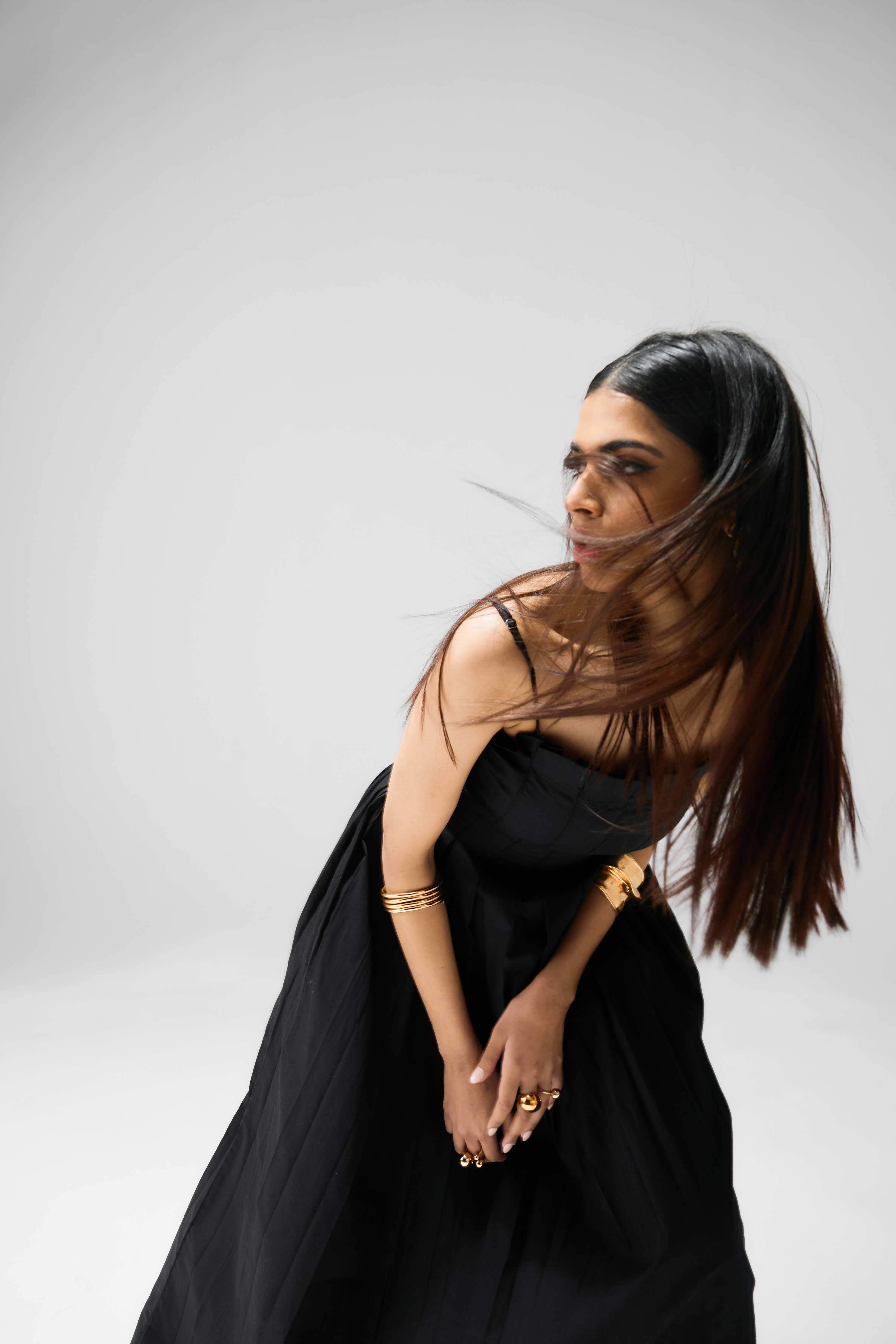 Sophisticated cotton twill dress for casual and special occasions