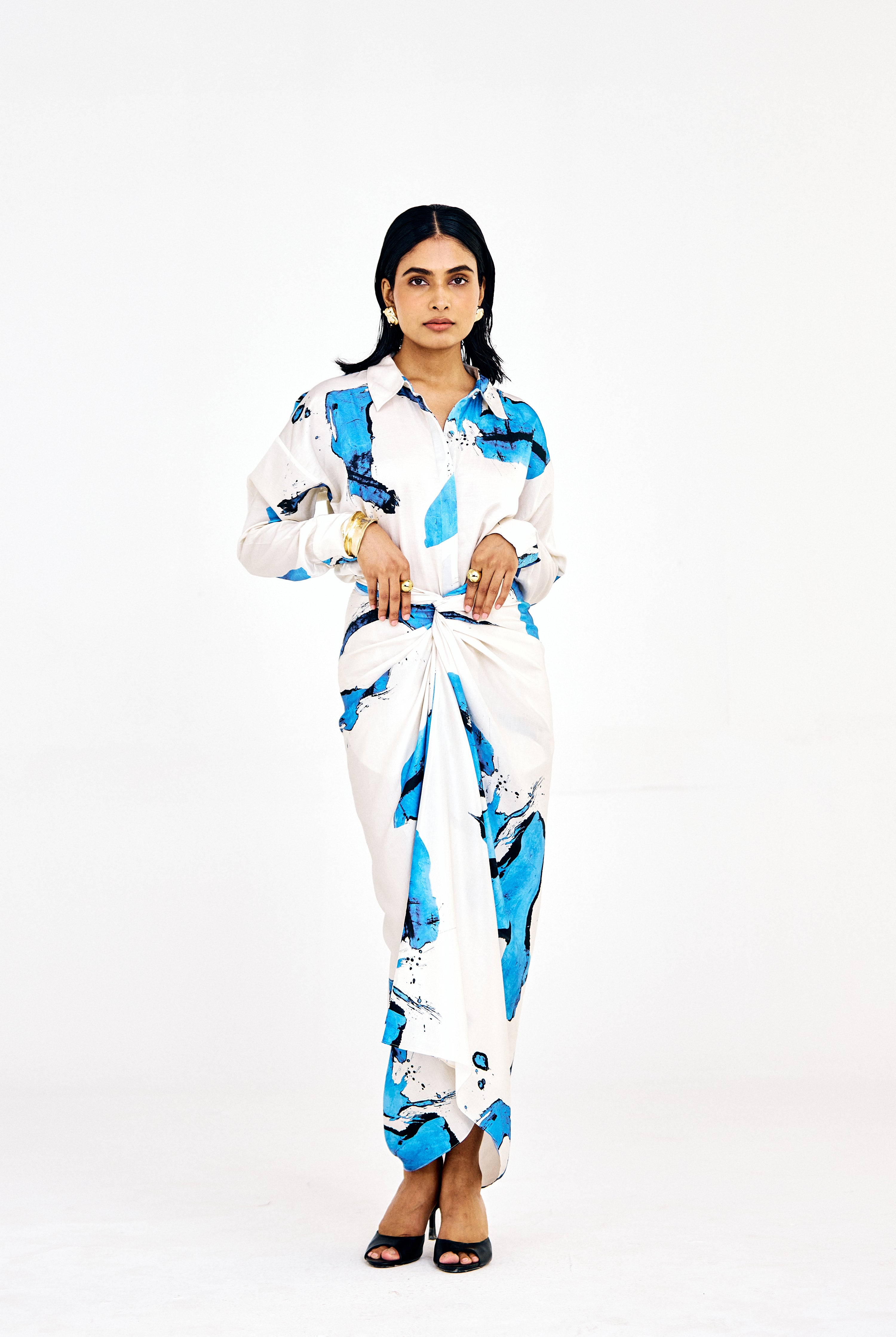 Raina BLU women’s co-ord set with Jenni shirt and Tina skirt