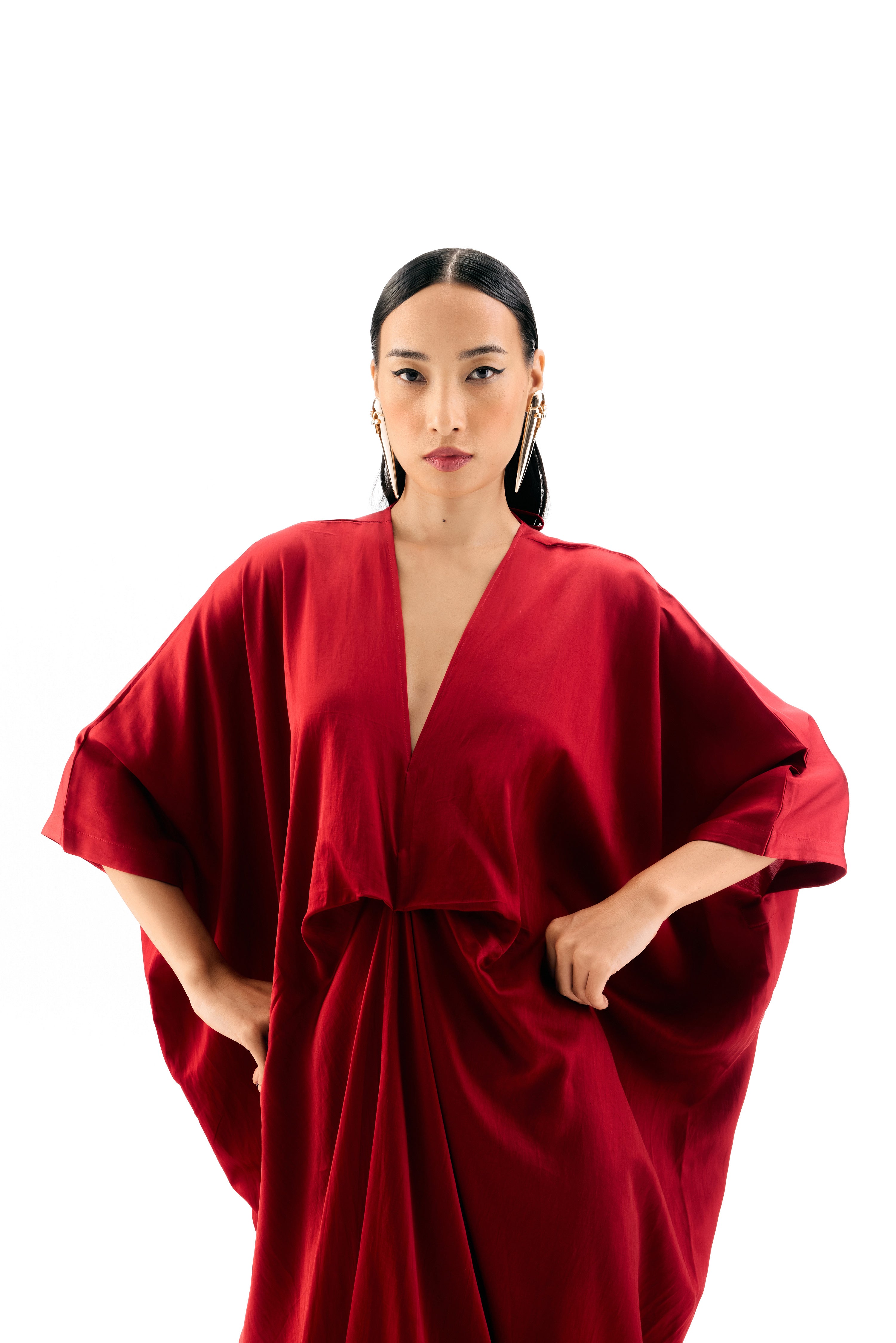Women’s long kaftan designed for elevated essential styling