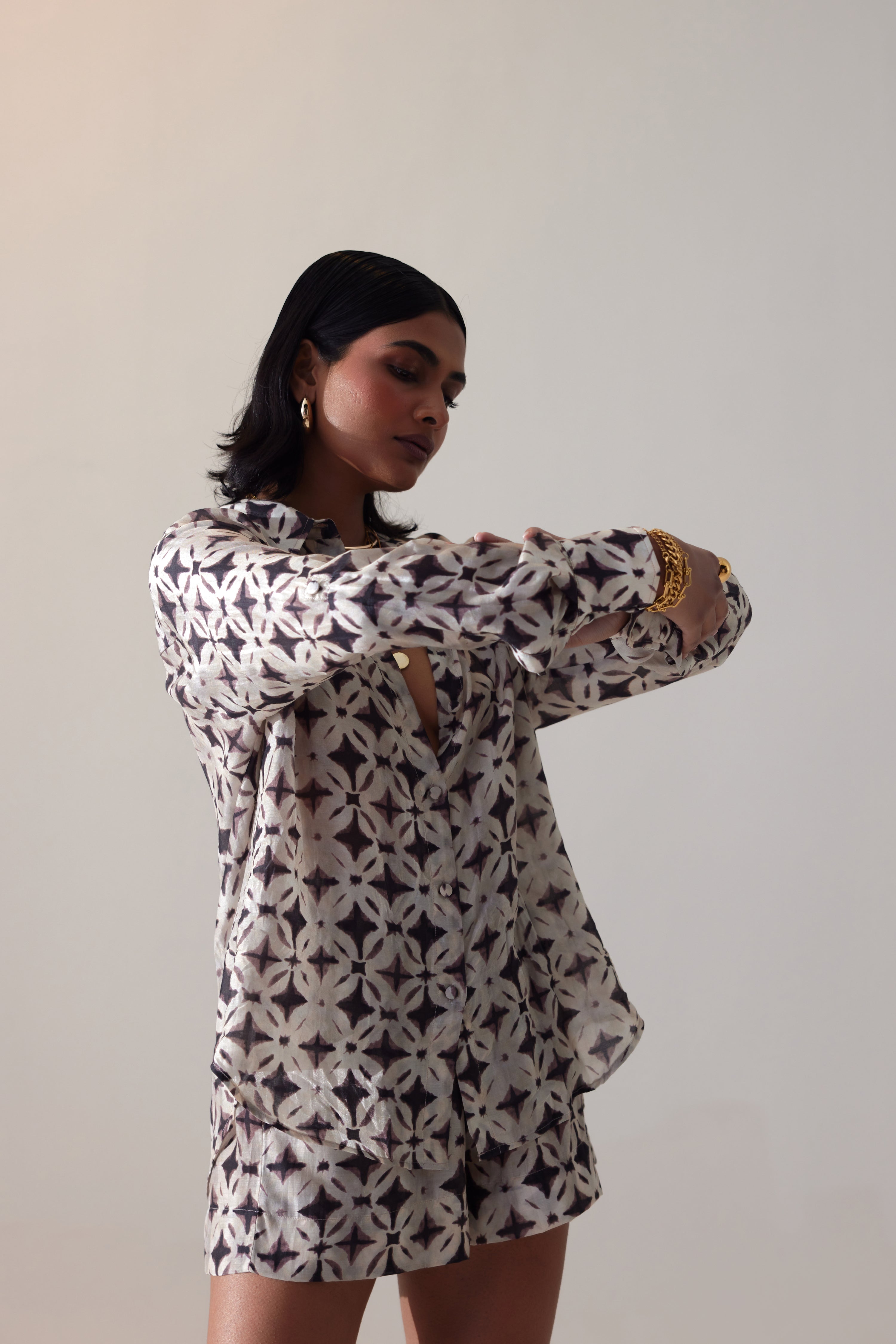 Premium women’s Jamie co-ord set with elasticated waist shorts