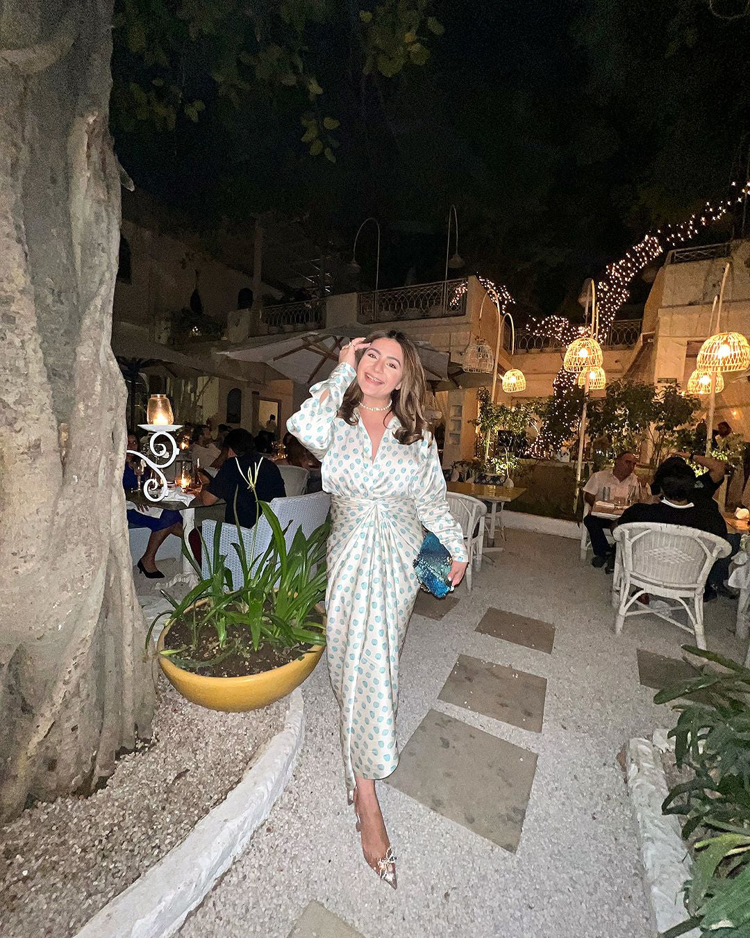 Women’s designer co-ord set with relaxed shirt and wrap sarong skirt