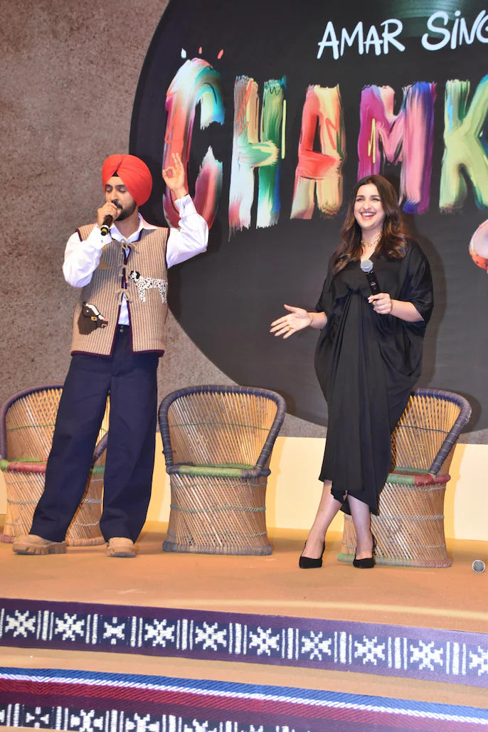 Front view of long cotton modal satin dress with fluid silhouette