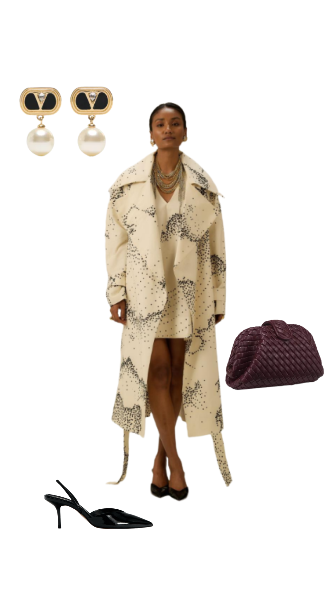 Relaxed-fit cotton trench coat styled for ready-to-wear outfits