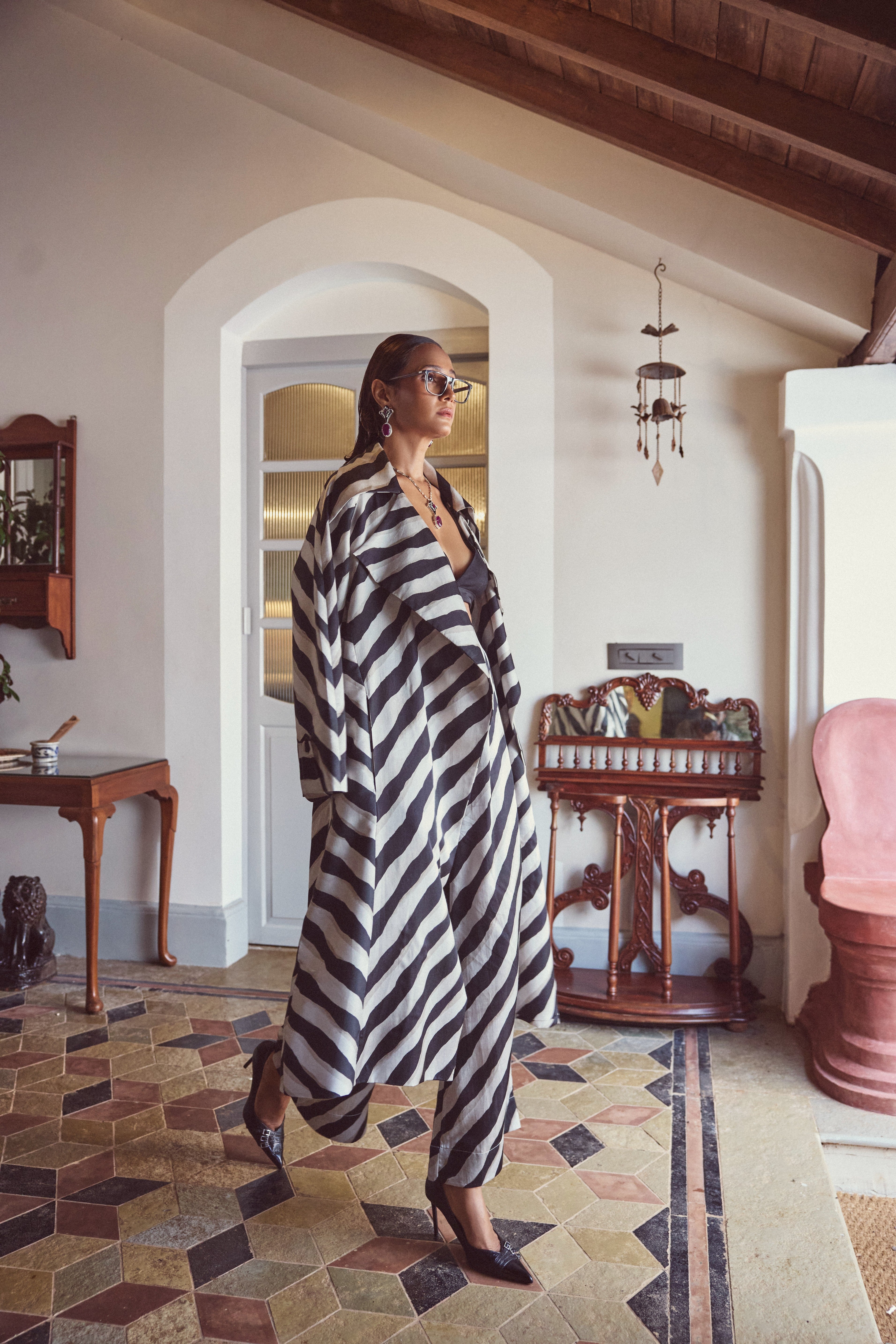 Elegant printed co-ord set ideal for elevated everyday styling