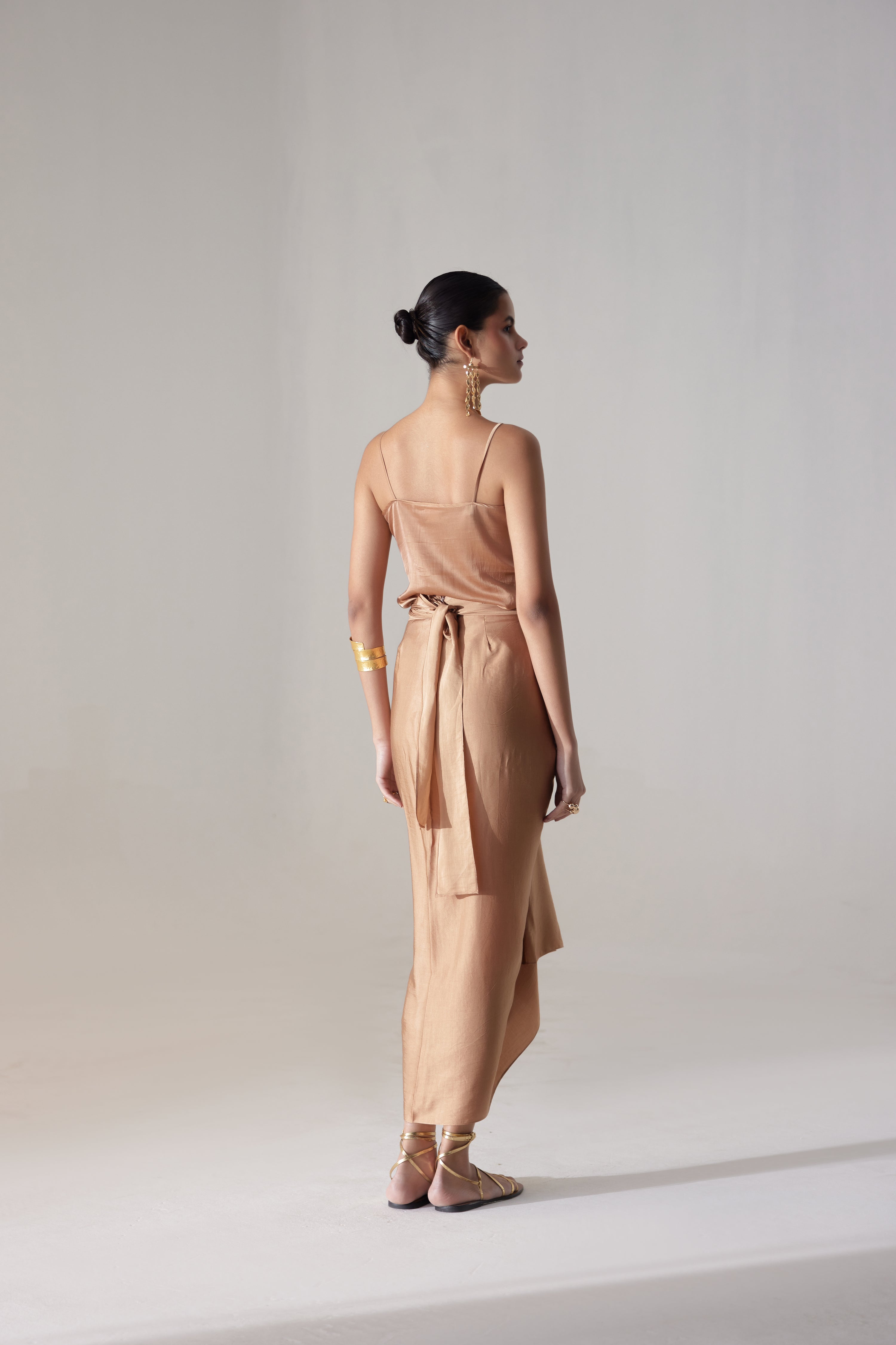 Multiway tie-up dress designed to flatter all body types