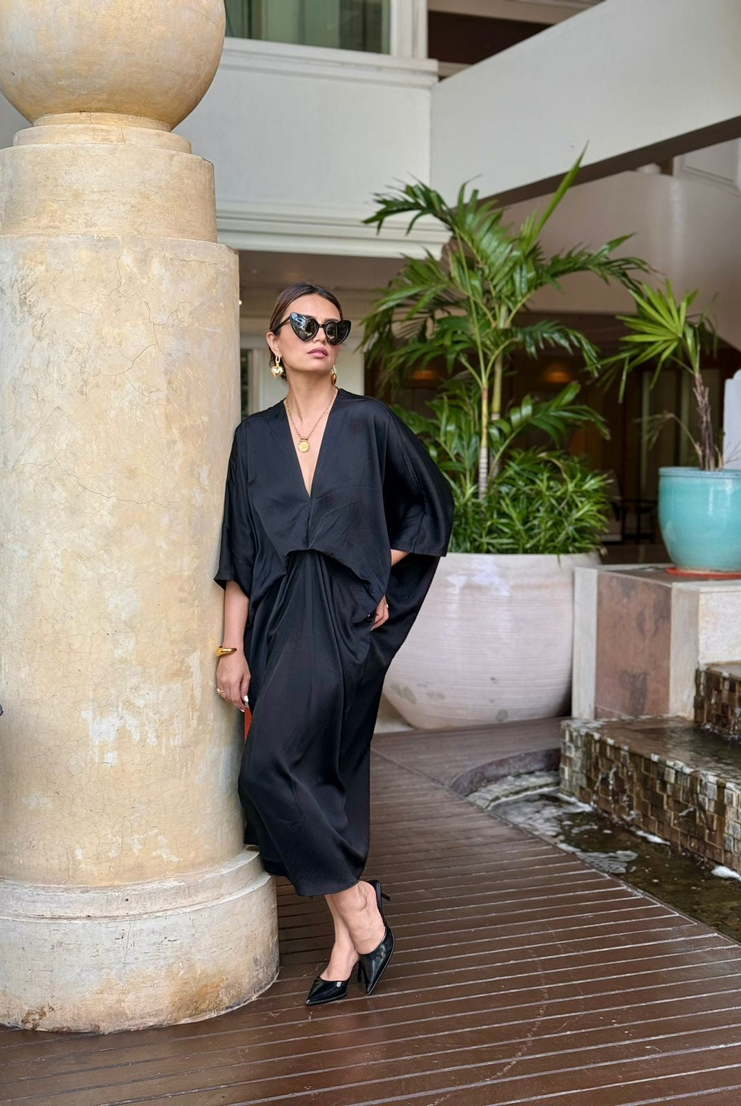 Buy Designer Black Kaftan Dress Online Nouria Buy Designer Black Kaftan Dress Online Nouria