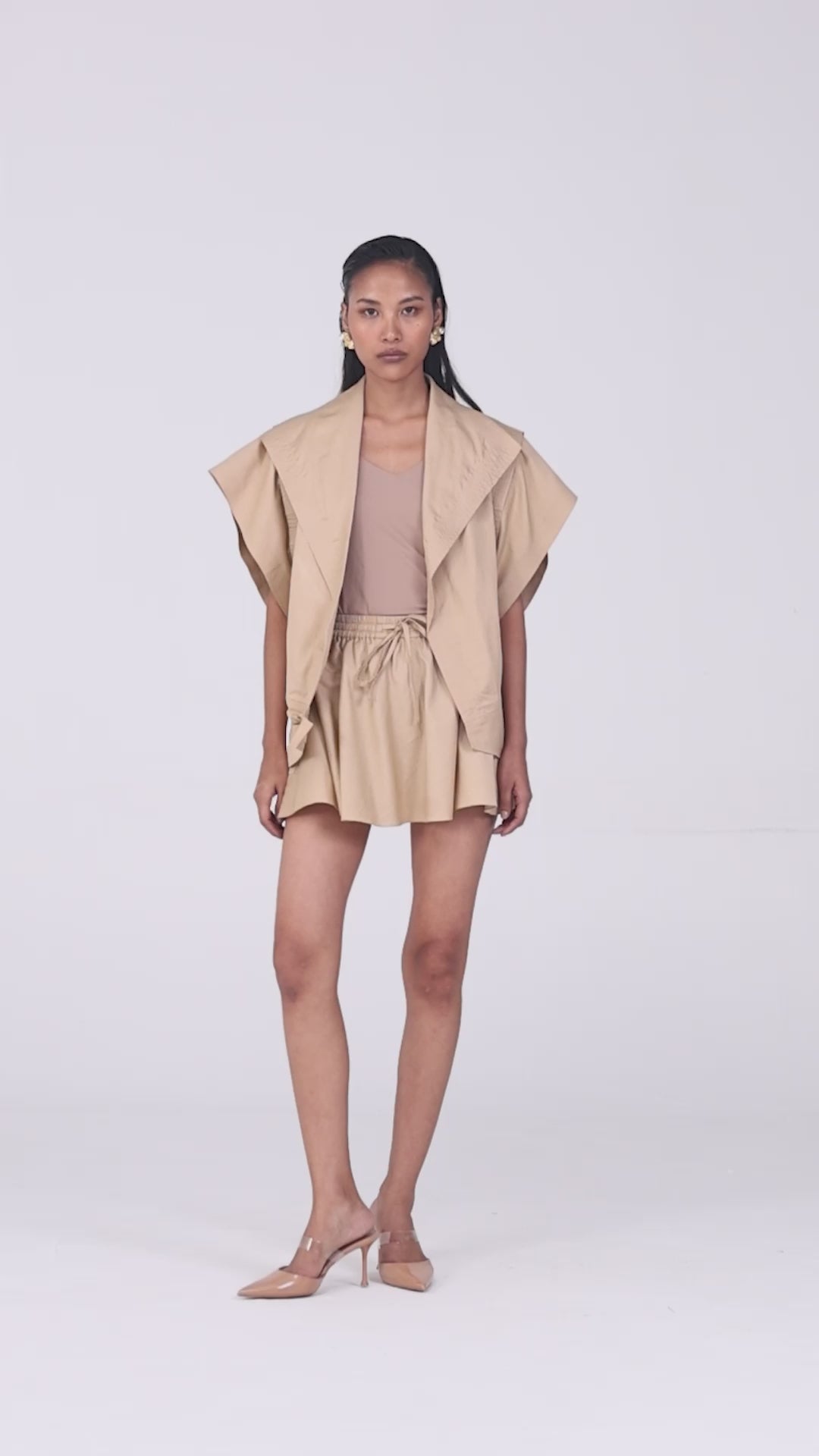 Buy Luxury Designer Axis Co-ord Set Beige for Women Online – Nouria